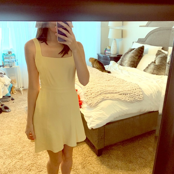 Vintage Dresses & Skirts - Vintage Yellow Apron Dress